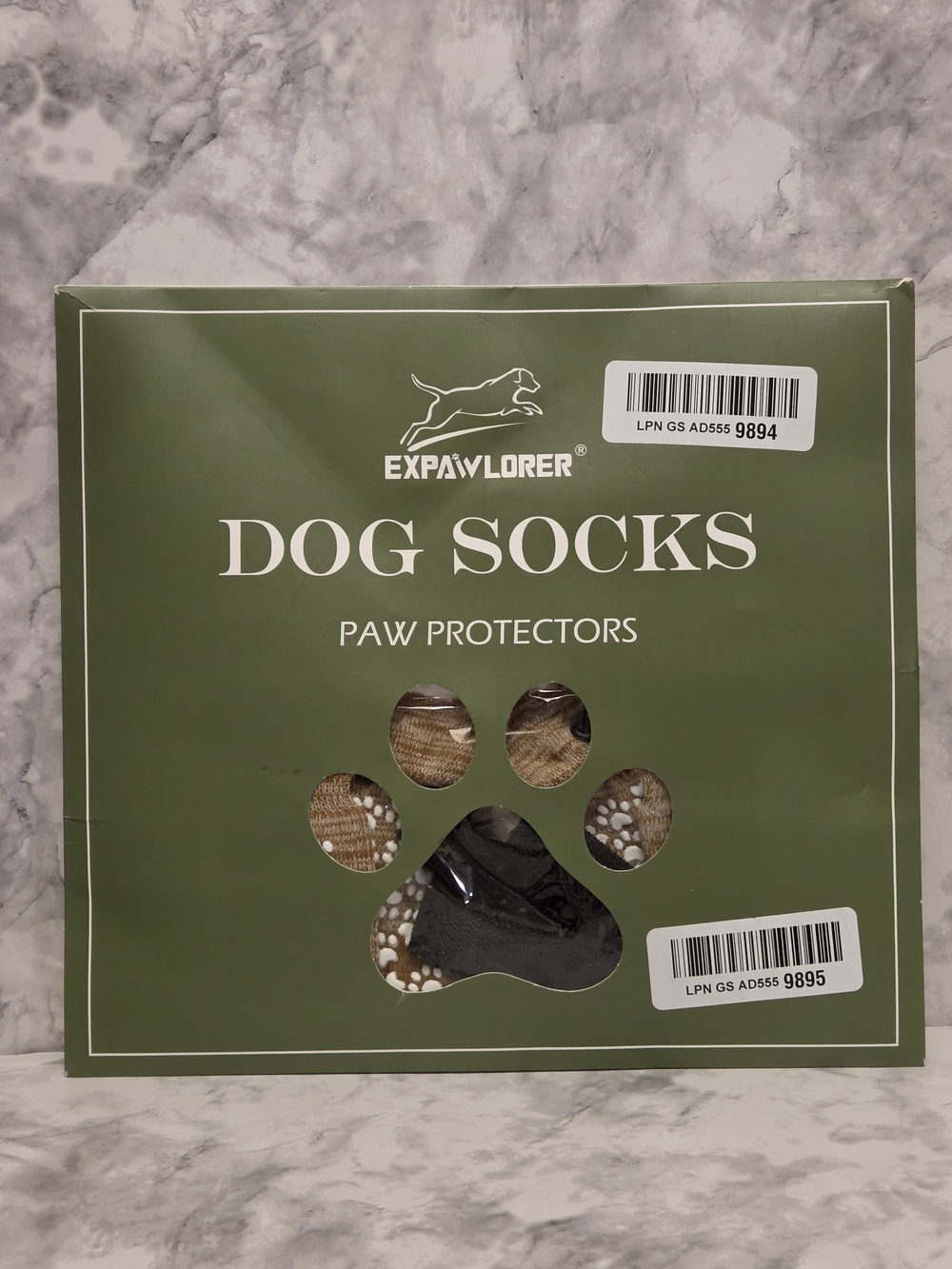 Dog Shoes Anti-Slip, Hot Pavement - Khaki, Medium - 4 Pack